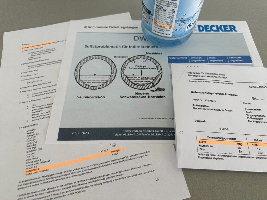 Sulfat Abwasser