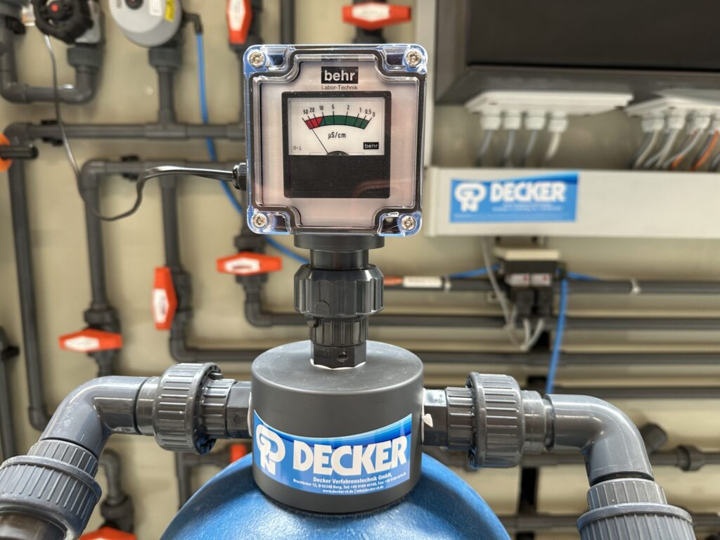 Vollentsalzungspatrone erschöpft