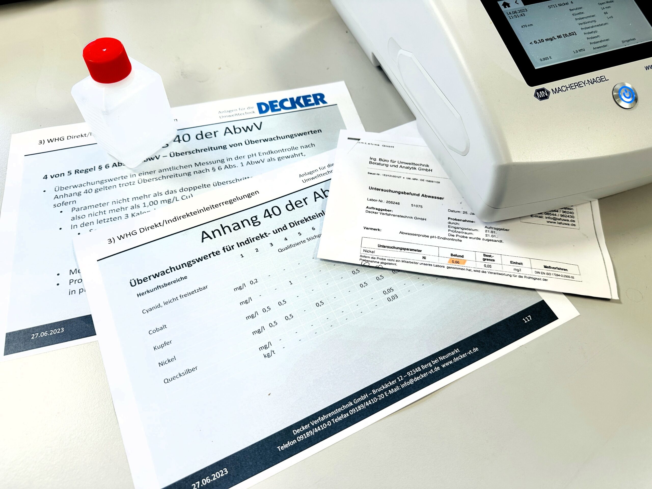 Abwasser Indirekteinleiter Grenzwerte