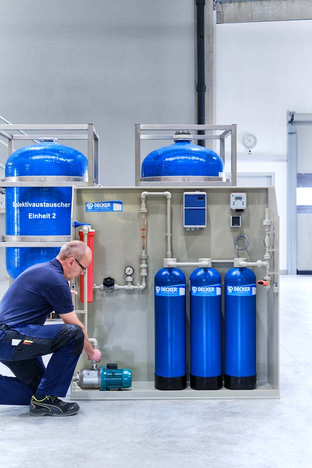 Produktion-Ionenaustauscheranlagen-Selektivaustauscheranlagen